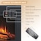 Edendirect 28'' Ventless Electric Fireplace Insert, Remote Control, Adjustable Led Flame Brightness, 750/1500W EF447B - alternate 6